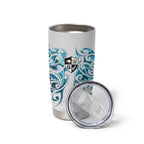 Queensland Maori Kiwi Personalised Tumbler Cup Ma Kakariki Papua Shell Maori Tribal Tattoo