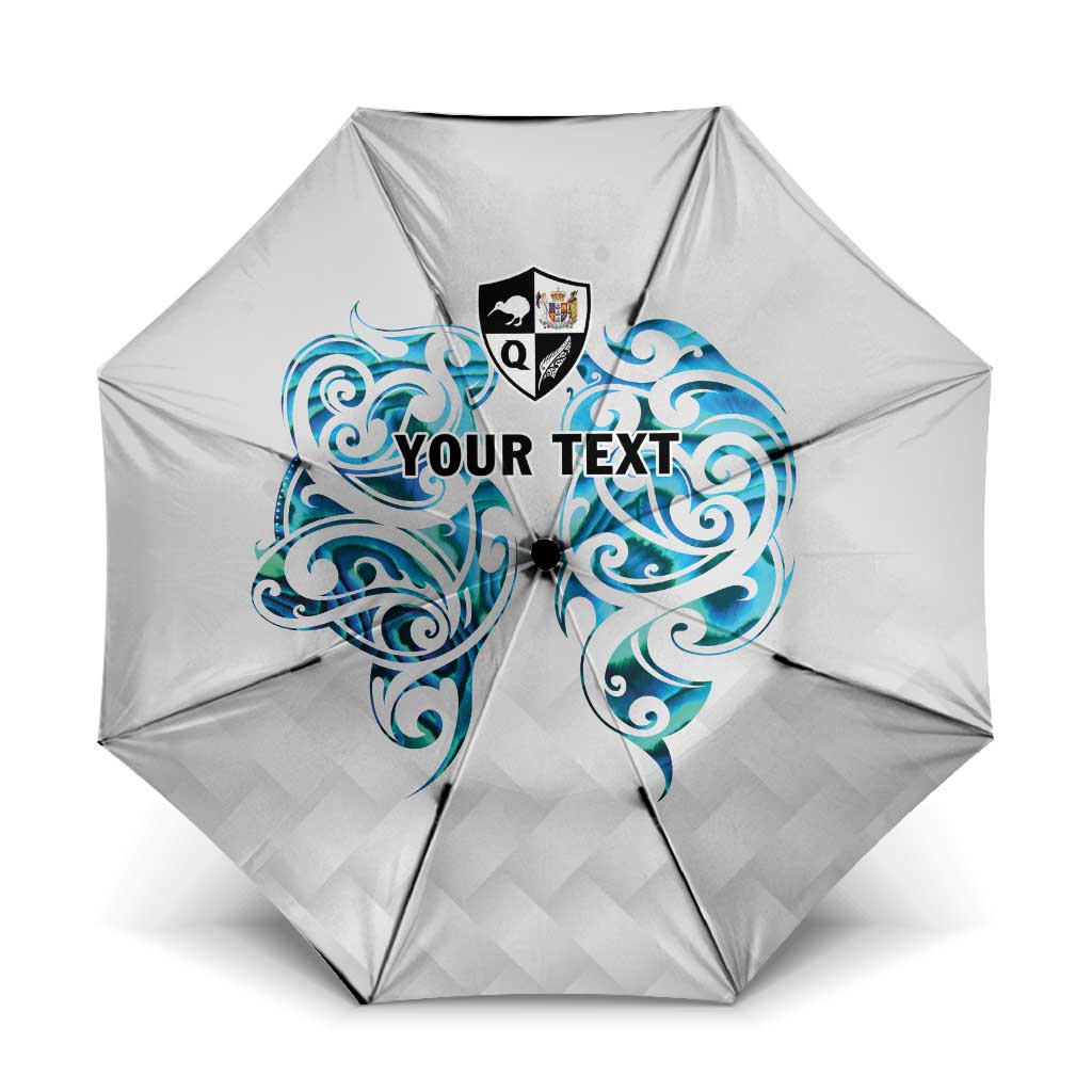 Queensland Maori Kiwi Personalised Umbrella Ma Kakariki Papua Shell Maori Tribal Tattoo - Aussie Hoodie