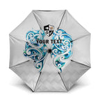 Queensland Maori Kiwi Personalised Umbrella Ma Kakariki Papua Shell Maori Tribal Tattoo - Aussie Hoodie