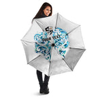 Queensland Maori Kiwi Personalised Umbrella Ma Kakariki Papua Shell Maori Tribal Tattoo - Aussie Hoodie