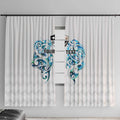 Queensland Maori Kiwi Personalised Window Curtain Ma Kakariki Papua Shell Maori Tribal Tattoo