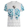 Queensland Maori Kiwi Personalised Women V-Neck T-Shirt Ma Kakariki Papua Shell Maori Tribal Tattoo