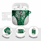 Queensland Maori Kiwi Personalised AirPods Case Kikirangi Papua Shell Maori Tribal Tattoo - Aussie Hoodie