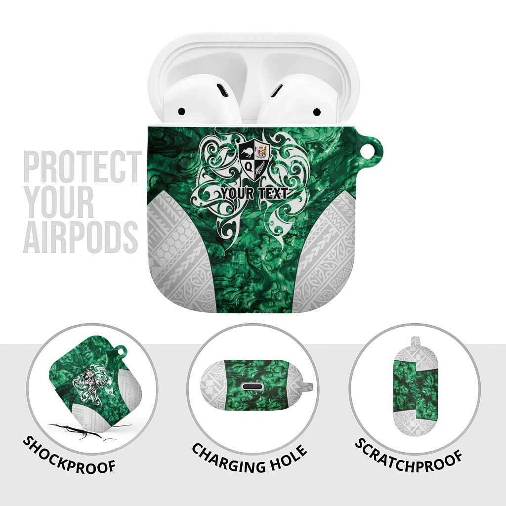 Queensland Maori Kiwi Personalised AirPods Case Kikirangi Papua Shell Maori Tribal Tattoo - Aussie Hoodie