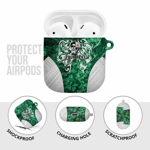 Queensland Maori Kiwi Personalised AirPods Case Kikirangi Papua Shell Maori Tribal Tattoo - Aussie Hoodie