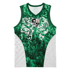 Queensland Maori Kiwi Personalised Basketball Jersey Kikirangi Papua Shell Maori Tribal Tattoo - Aussie Hoodie