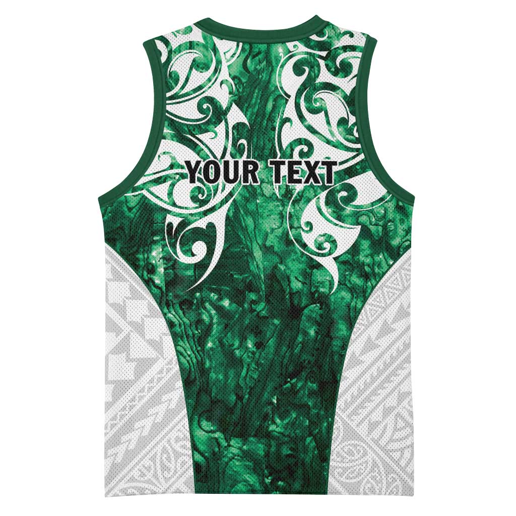 Queensland Maori Kiwi Personalised Basketball Jersey Kikirangi Papua Shell Maori Tribal Tattoo - Aussie Hoodie
