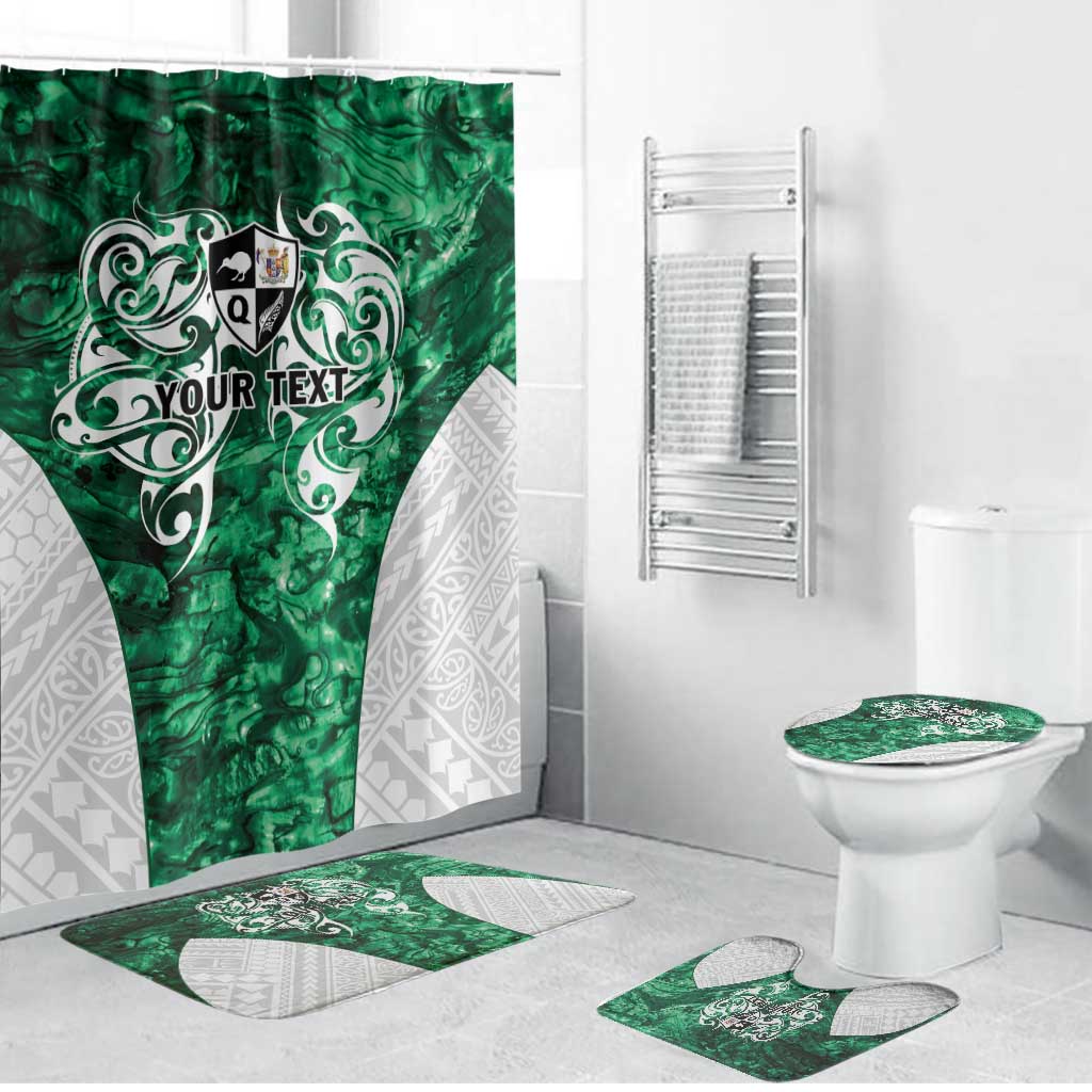 Queensland Maori Kiwi Personalised Bathroom Set Kikirangi Papua Shell Maori Tribal Tattoo - Aussie Hoodie