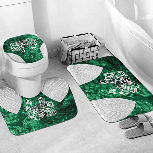 Queensland Maori Kiwi Personalised Bathroom Set Kikirangi Papua Shell Maori Tribal Tattoo - Aussie Hoodie