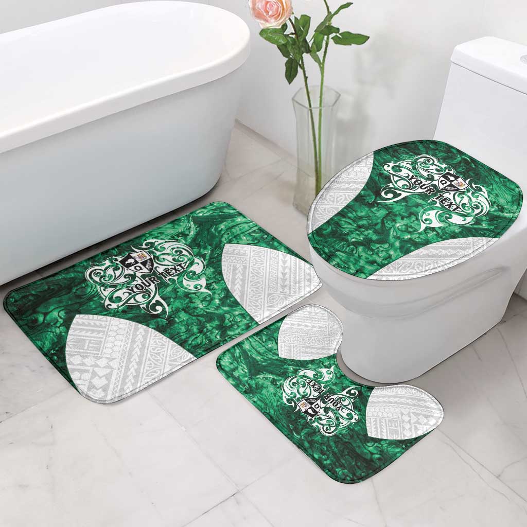 Queensland Maori Kiwi Personalised Bathroom Set Kikirangi Papua Shell Maori Tribal Tattoo - Aussie Hoodie