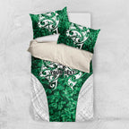 Queensland Maori Kiwi Personalised Bedding Set Kikirangi Papua Shell Maori Tribal Tattoo