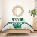 Queensland Maori Kiwi Personalised Bedding Set Kikirangi Papua Shell Maori Tribal Tattoo
