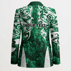 Queensland Maori Kiwi Personalised Blazer Kikirangi Papua Shell Maori Tribal Tattoo - Aussie Hoodie