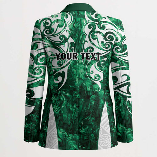 Queensland Maori Kiwi Personalised Blazer Kikirangi Papua Shell Maori Tribal Tattoo - Aussie Hoodie