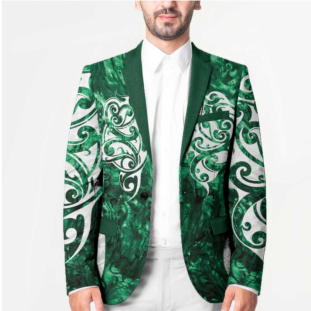 Queensland Maori Kiwi Personalised Blazer Kikirangi Papua Shell Maori Tribal Tattoo - Aussie Hoodie