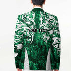 Queensland Maori Kiwi Personalised Blazer Kikirangi Papua Shell Maori Tribal Tattoo - Aussie Hoodie