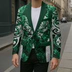 Queensland Maori Kiwi Personalised Blazer Kikirangi Papua Shell Maori Tribal Tattoo - Aussie Hoodie