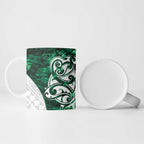 Queensland Maori Kiwi Personalised Ceramic Mug Kikirangi Papua Shell Maori Tribal Tattoo - Aussie Hoodie
