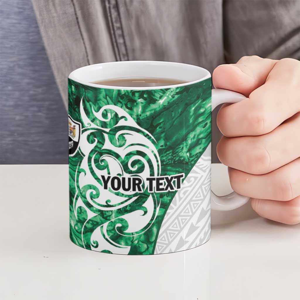 Queensland Maori Kiwi Personalised Ceramic Mug Kikirangi Papua Shell Maori Tribal Tattoo - Aussie Hoodie