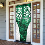 Queensland Maori Kiwi Personalised Door Cover Kikirangi Papua Shell Maori Tribal Tattoo - Aussie Hoodie