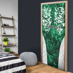 Queensland Maori Kiwi Personalised Door Cover Kikirangi Papua Shell Maori Tribal Tattoo - Aussie Hoodie