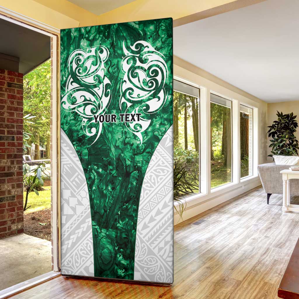 Queensland Maori Kiwi Personalised Door Cover Kikirangi Papua Shell Maori Tribal Tattoo - Aussie Hoodie