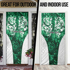 Queensland Maori Kiwi Personalised Door Cover Kikirangi Papua Shell Maori Tribal Tattoo - Aussie Hoodie