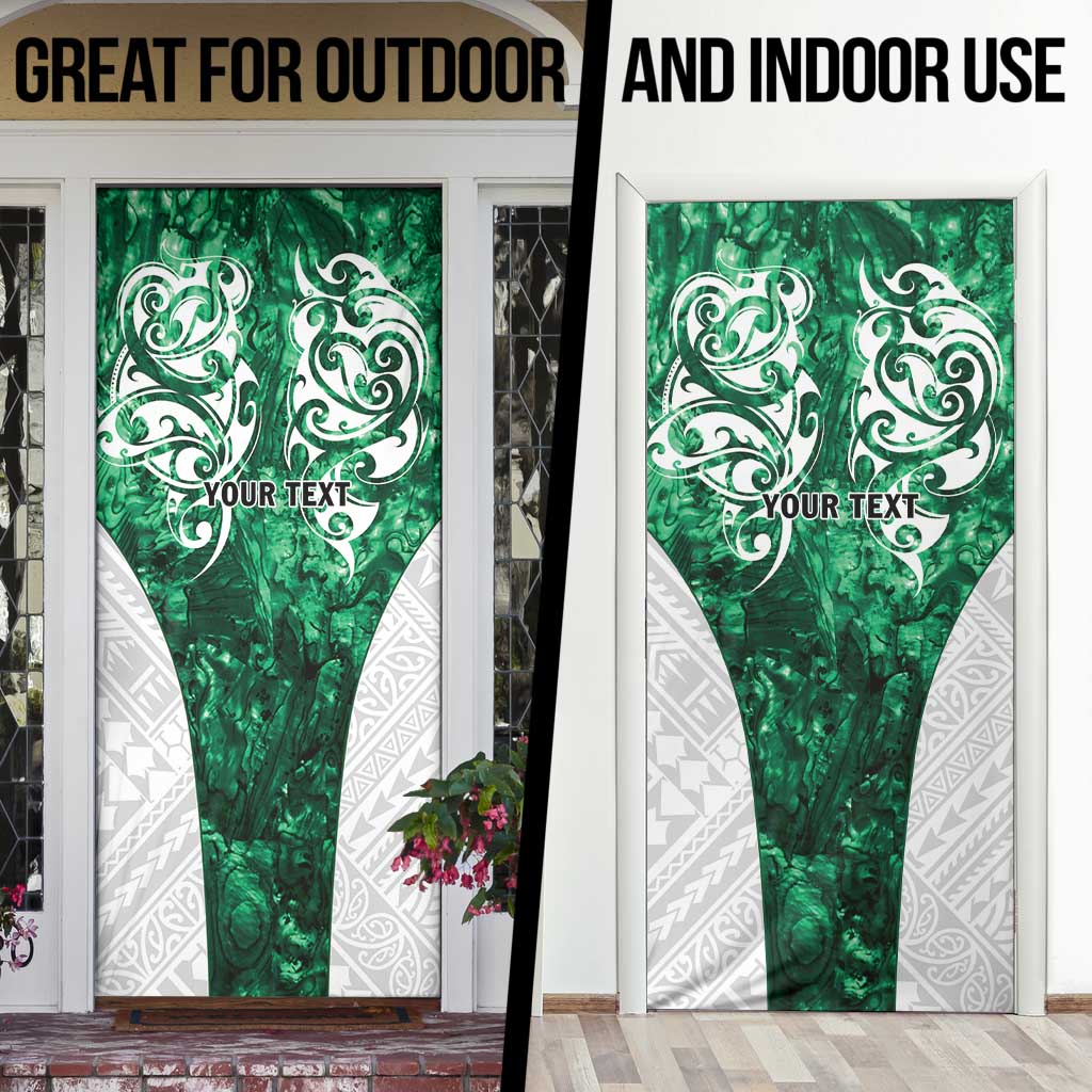 Queensland Maori Kiwi Personalised Door Cover Kikirangi Papua Shell Maori Tribal Tattoo - Aussie Hoodie