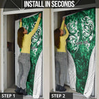 Queensland Maori Kiwi Personalised Door Cover Kikirangi Papua Shell Maori Tribal Tattoo - Aussie Hoodie