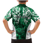 Queensland Maori Kiwi Personalised Family Matching Mermaid Dress and Hawaiian Shirt Kikirangi Papua Shell Maori Tribal Tattoo