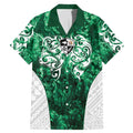 Queensland Maori Kiwi Personalised Family Matching Mermaid Dress and Hawaiian Shirt Kikirangi Papua Shell Maori Tribal Tattoo