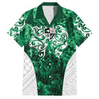 Queensland Maori Kiwi Personalised Family Matching Off The Shoulder Long Sleeve Dress and Hawaiian Shirt Kikirangi Papua Shell Maori Tribal Tattoo