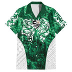 Queensland Maori Kiwi Personalised Family Matching Off Shoulder Maxi Dress and Hawaiian Shirt Kikirangi Papua Shell Maori Tribal Tattoo