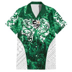 Queensland Maori Kiwi Personalised Family Matching Short Sleeve Bodycon Dress and Hawaiian Shirt Kikirangi Papua Shell Maori Tribal Tattoo