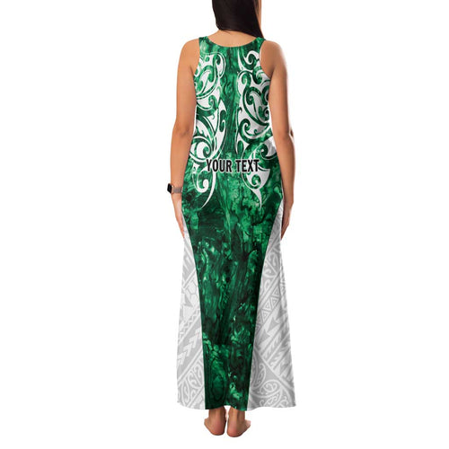 Queensland Maori Kiwi Personalised Family Matching Tank Maxi Dress and Hawaiian Shirt Kikirangi Papua Shell Maori Tribal Tattoo