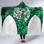 Queensland Maori Kiwi Personalised Hooded Blanket Kikirangi Papua Shell Maori Tribal Tattoo