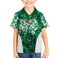 Queensland Maori Kiwi Personalised Kid Hawaiian Shirt Kikirangi Papua Shell Maori Tribal Tattoo