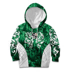 Queensland Maori Kiwi Personalised Kid Hoodie Kikirangi Papua Shell Maori Tribal Tattoo