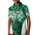 Queensland Maori Kiwi Personalised Kid Polo Shirt Kikirangi Papua Shell Maori Tribal Tattoo