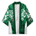 Queensland Maori Kiwi Personalised Kimono Kikirangi Papua Shell Maori Tribal Tattoo - Aussie Hoodie
