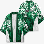 Queensland Maori Kiwi Personalised Kimono Kikirangi Papua Shell Maori Tribal Tattoo - Aussie Hoodie