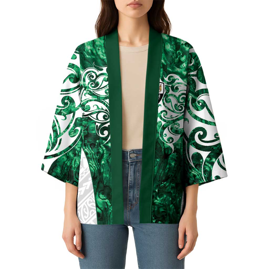 Queensland Maori Kiwi Personalised Kimono Kikirangi Papua Shell Maori Tribal Tattoo - Aussie Hoodie