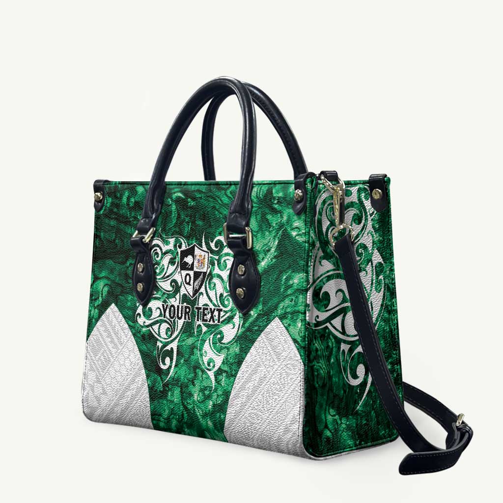 Queensland Maori Kiwi Personalised Leather Bag Kikirangi Papua Shell Maori Tribal Tattoo - Aussie Hoodie