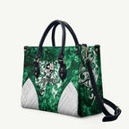 Queensland Maori Kiwi Personalised Leather Bag Kikirangi Papua Shell Maori Tribal Tattoo - Aussie Hoodie