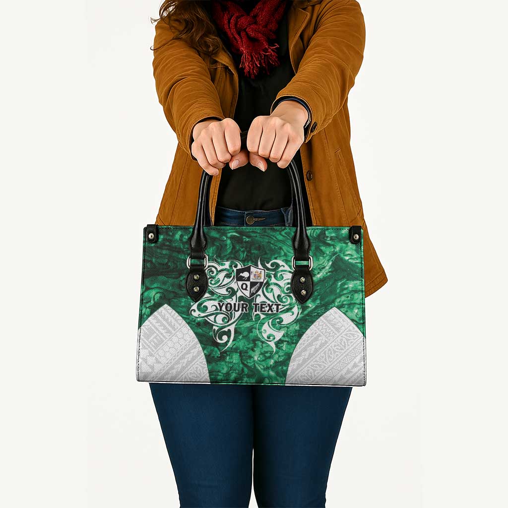 Queensland Maori Kiwi Personalised Leather Bag Kikirangi Papua Shell Maori Tribal Tattoo - Aussie Hoodie