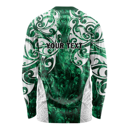 Queensland Maori Kiwi Personalised Long Sleeve Shirt Kikirangi Papua Shell Maori Tribal Tattoo