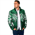 Queensland Maori Kiwi Personalised Padded Jacket Kikirangi Papua Shell Maori Tribal Tattoo - Aussie Hoodie