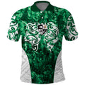 Queensland Maori Kiwi Personalised Polo Shirt Kikirangi Papua Shell Maori Tribal Tattoo