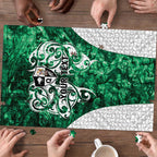 Queensland Maori Kiwi Personalised Puzzle Kikirangi Papua Shell Maori Tribal Tattoo - Aussie Hoodie