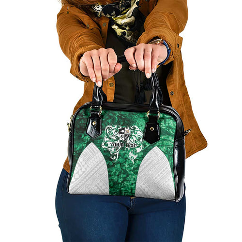 Queensland Maori Kiwi Personalised Shoulder Handbag Kikirangi Papua Shell Maori Tribal Tattoo